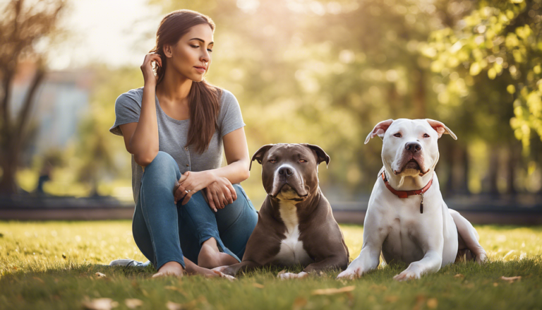 How to Keep Your Pitbull Calm Around Other Dogs