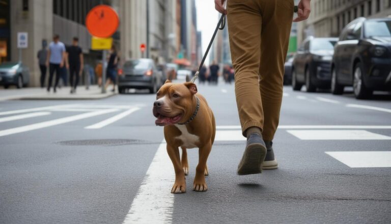 Pitbull Walking Safety Tips for Busy Streets